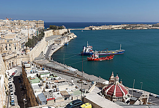 码头,港口,瓦莱塔市,马耳他,欧洲
