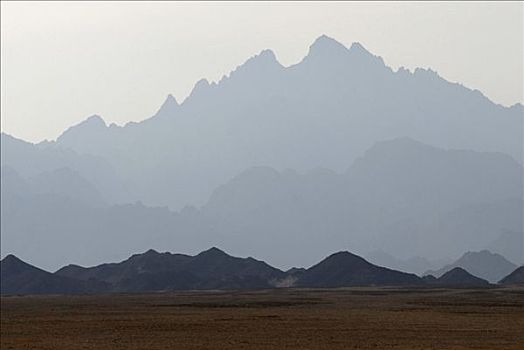 沙漠,山峦,埃及