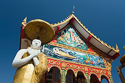 佛像,佛教寺庙,寺院,万象,老挝,印度支那,亚洲