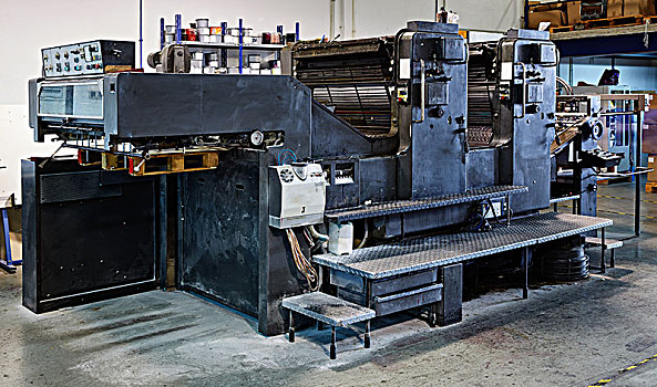 打印机,墨水,机器,旋转,印刷,工厂