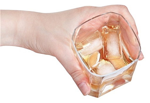 威士忌,冰,玻璃杯,隔绝