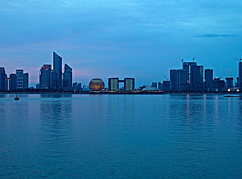 钱江新城江景,夜景