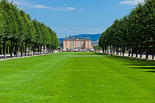 宫苑,城堡,施威琴根,18世纪,巴登符腾堡,德国,欧洲