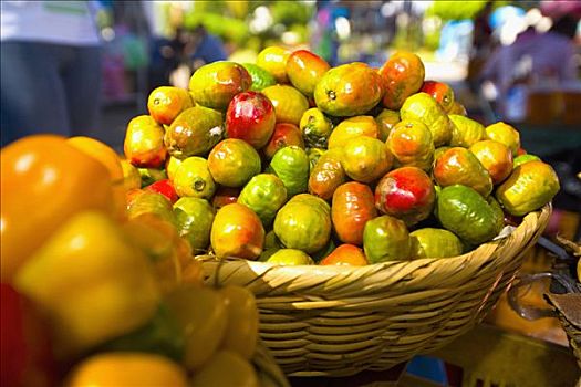 蔬菜,市场货摊,圣胡安,米若冈州,墨西哥