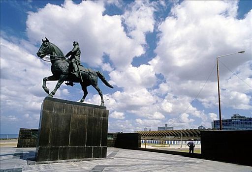 骑马雕像,古巴,战争,马雷贡,哈瓦那,加勒比海