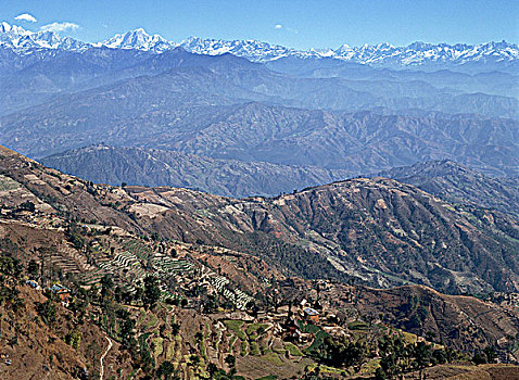 波卡拉,山脉,尼泊尔