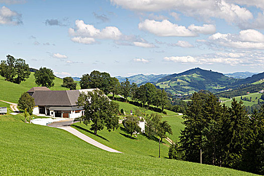 农舍,靠近,玛丽亚,上奥地利州,奥地利,欧洲