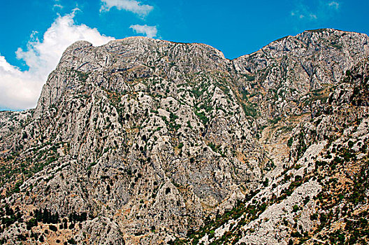 黑山,山景,峡湾