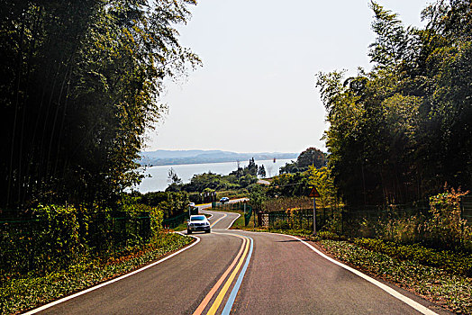 山村道路,天目湖