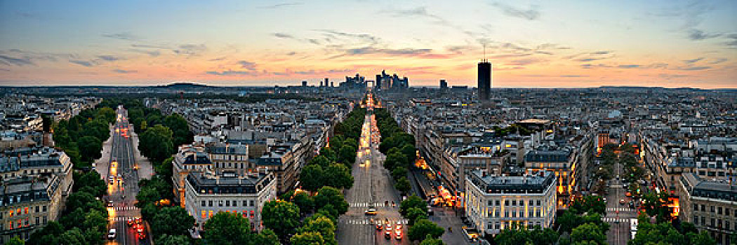 巴黎,屋顶,风景