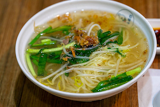 台湾美食,传统的小吃鹅油汤面