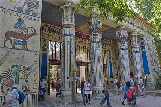 埃及人,庙宇,安特卫普,动物园,比利时