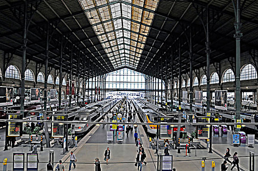 车站,北站,火车站,北方,巴黎,法国,欧洲