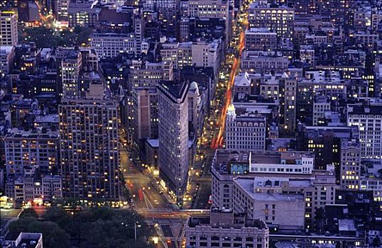 熨斗大厦,百老汇,第五大街,曼哈顿,纽约,美国