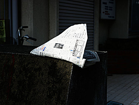 日本,报纸,风景,吹,风