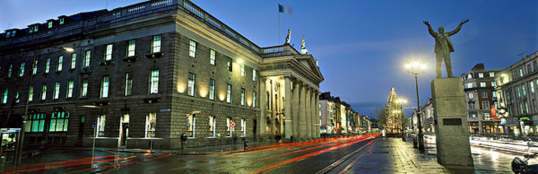 邮局,街道,都柏林,爱尔兰