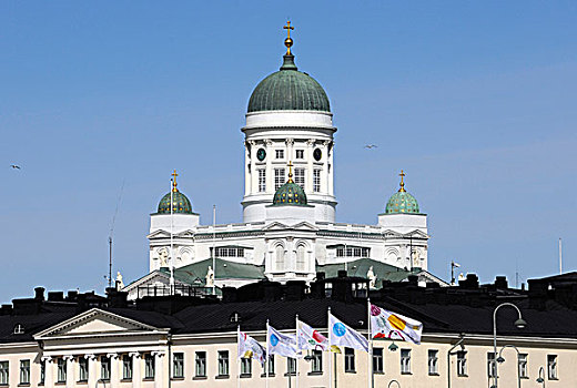 赫尔辛基大教堂,赫尔辛基,芬兰,欧洲