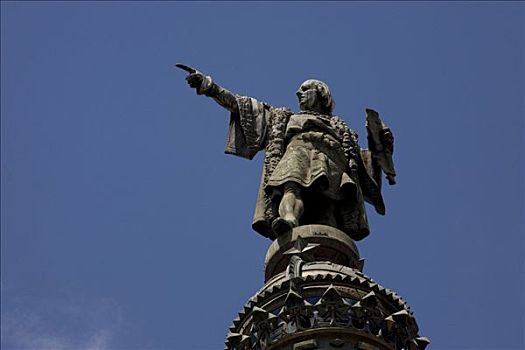 纪念建筑,敬意,哥伦布,巴塞罗那,加泰罗尼亚,西班牙