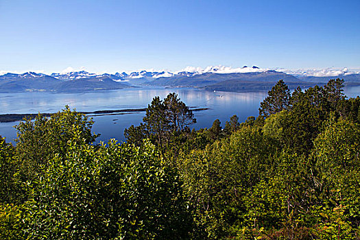 挪威,全景,风景,俯瞰