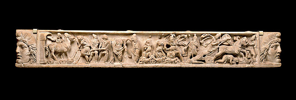 石棺,盖子,三世纪,艺术家,未知