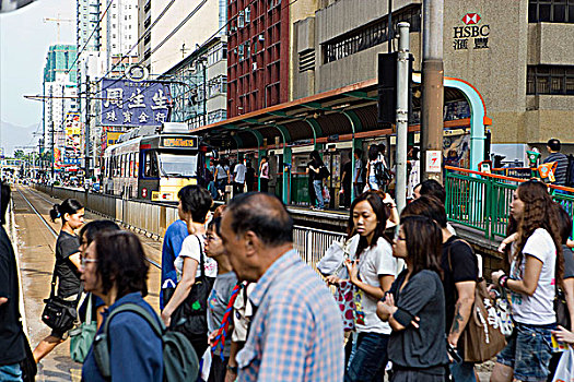 街景,长,新界,香港