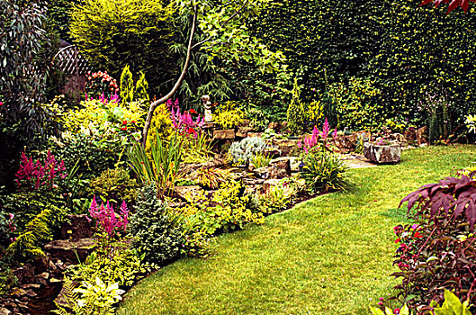 家庭花园,谢菲尔德,约克郡,英格兰