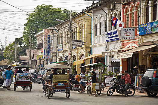 街景,收获,柬埔寨