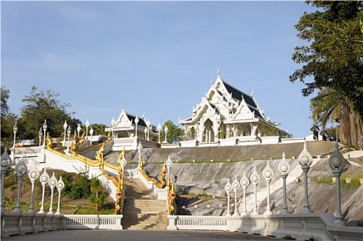 白色,泰国,佛教寺庙