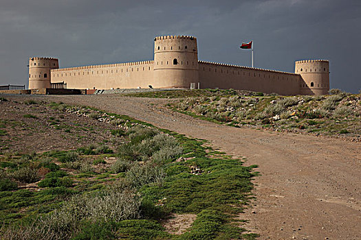 堡垒,阿曼,阿拉伯半岛,中东,亚洲