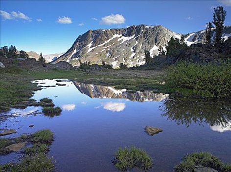 湖,盆地,内华达山脉,加利福尼亚