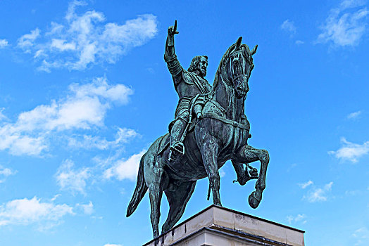 骑马雕像,马克西米利安一世,巴伐利亚,慕尼黑,德国,欧洲