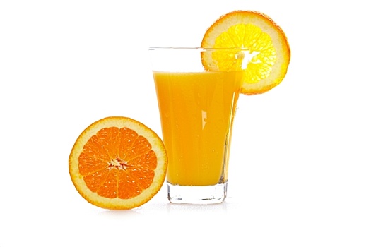 玻璃杯,新鲜,橙汁