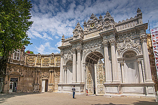 大门,朵尔玛巴切皇宫,宫殿,伊斯坦布尔,土耳其