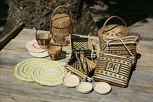 部落,编织物,工艺品,圭亚那,南美