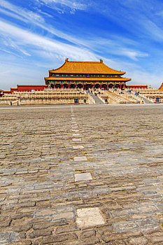 北京故宫太和殿广场仪仗墩