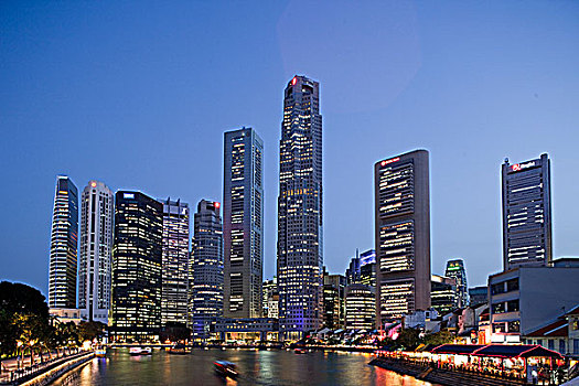 新加坡,新加坡河,城市天际线