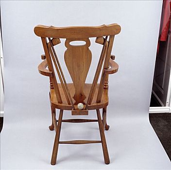 橡树,椅子,雕刻,打高尔夫,20世纪20年代,艺术家,未知