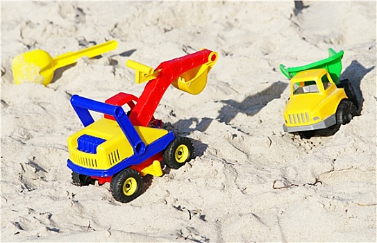 沙子,玩具,海滩