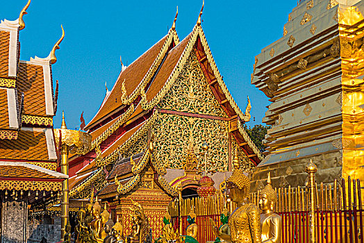 寺院,素贴,清迈,泰国