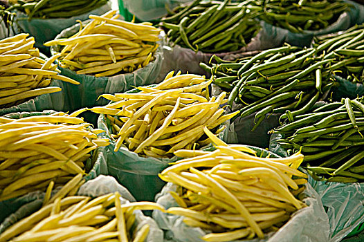 农贸市场,菜豆,篮子,展示,蒙特利尔,魁北克,加拿大