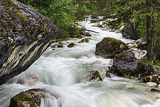 山涧溪流