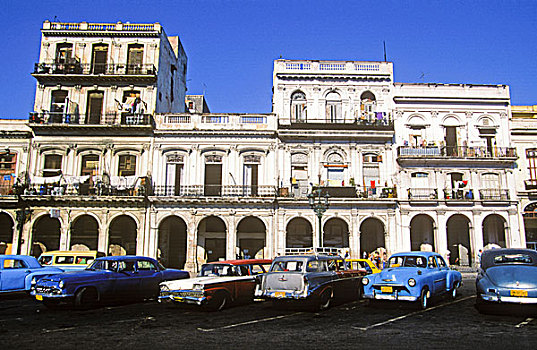 公寓楼,老城,哈瓦那,古巴