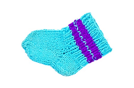 编织,蓝色,袜子