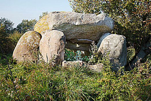 巨石墓,勃兰登堡,德国,欧洲