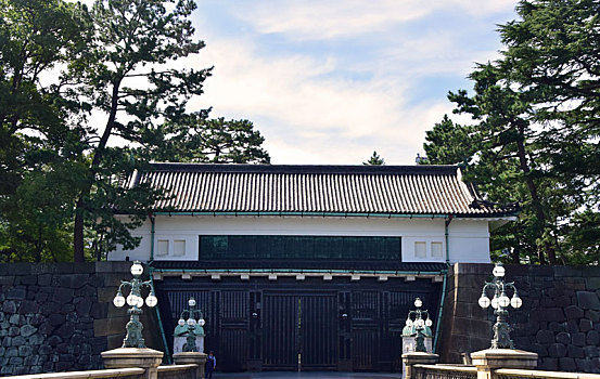 日本皇居的古建筑
