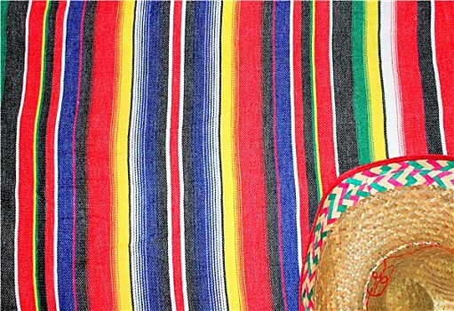 墨西哥,传统,梅奥,地毯,雨披,节日,条纹