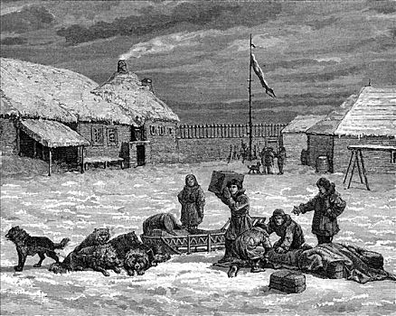 阿拉斯加,场景,美国,19世纪
