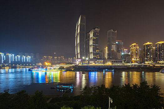重庆全景城市天际线