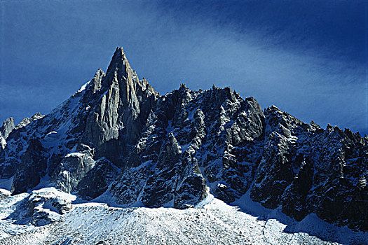 法国,夏蒙尼,勃朗峰,山丘