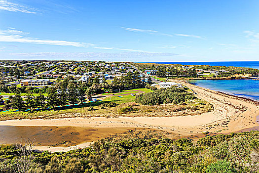 海岸线,城镇,阿波罗湾,澳大利亚